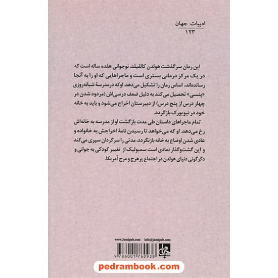 خرید کتاب ناطور دشت / جی. دی. سلینجر / متین کریمی / امیر کبیر کد کتاب در سایت کتاب‌فروشی کتابسرای پدرام: 10357