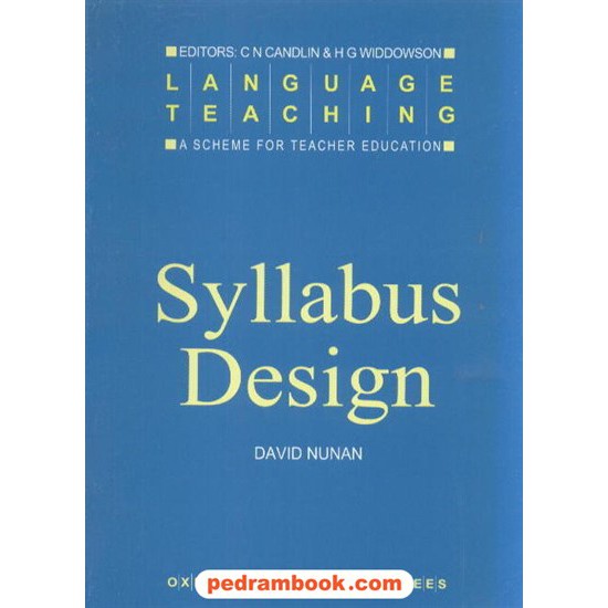 خرید کتاب سیلابس دیزاین  syllabus design nunan کد کتاب در سایت کتاب‌فروشی کتابسرای پدرام: 1481
