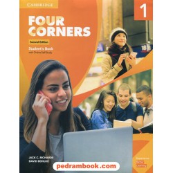 فور کرنرز 1 Four Corners  دوره 2 جلدی / همراه با CD / ویرایش دوم / جنگل