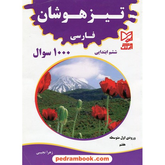 خرید کتاب 1000 سوال فارسی ششم ابتدایی تیزهوشان / زهرا نجیبی / آبرنگ کد کتاب در سایت کتاب‌فروشی کتابسرای پدرام: 23114