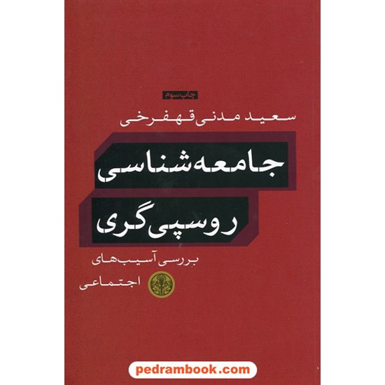 خرید کتاب جامعه شناسی روسپیگری: بررسی آسیب های اجتماعی / سعید مدنی قهفرخی / نشر کتاب پارسه کد کتاب در سایت کتاب‌فروشی کتابسرای پدرام: 25229