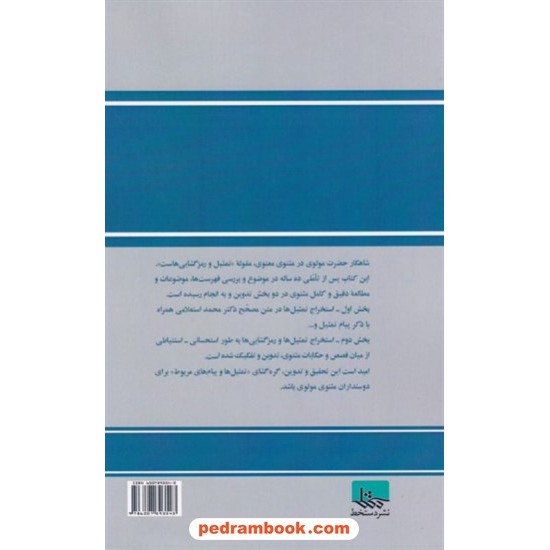 خرید کتاب تمثیل و رمزگشایی در مثنوی مولوی / اصغر نهچیری / نشر دستخط کد کتاب در سایت کتاب‌فروشی کتابسرای پدرام: 6515