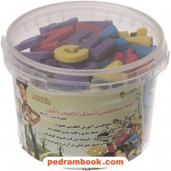 سطل حروف مغناطیسی الفبای انگلیسی / دو سری 140 تکه / راشین
